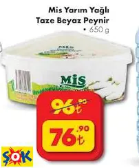 MİS YARIM YAĞLI TAZE BEYAZ PEYNİR 650 G MİS YARIM YAĞLI TAZE BEYAZ PEYNİR 650 G